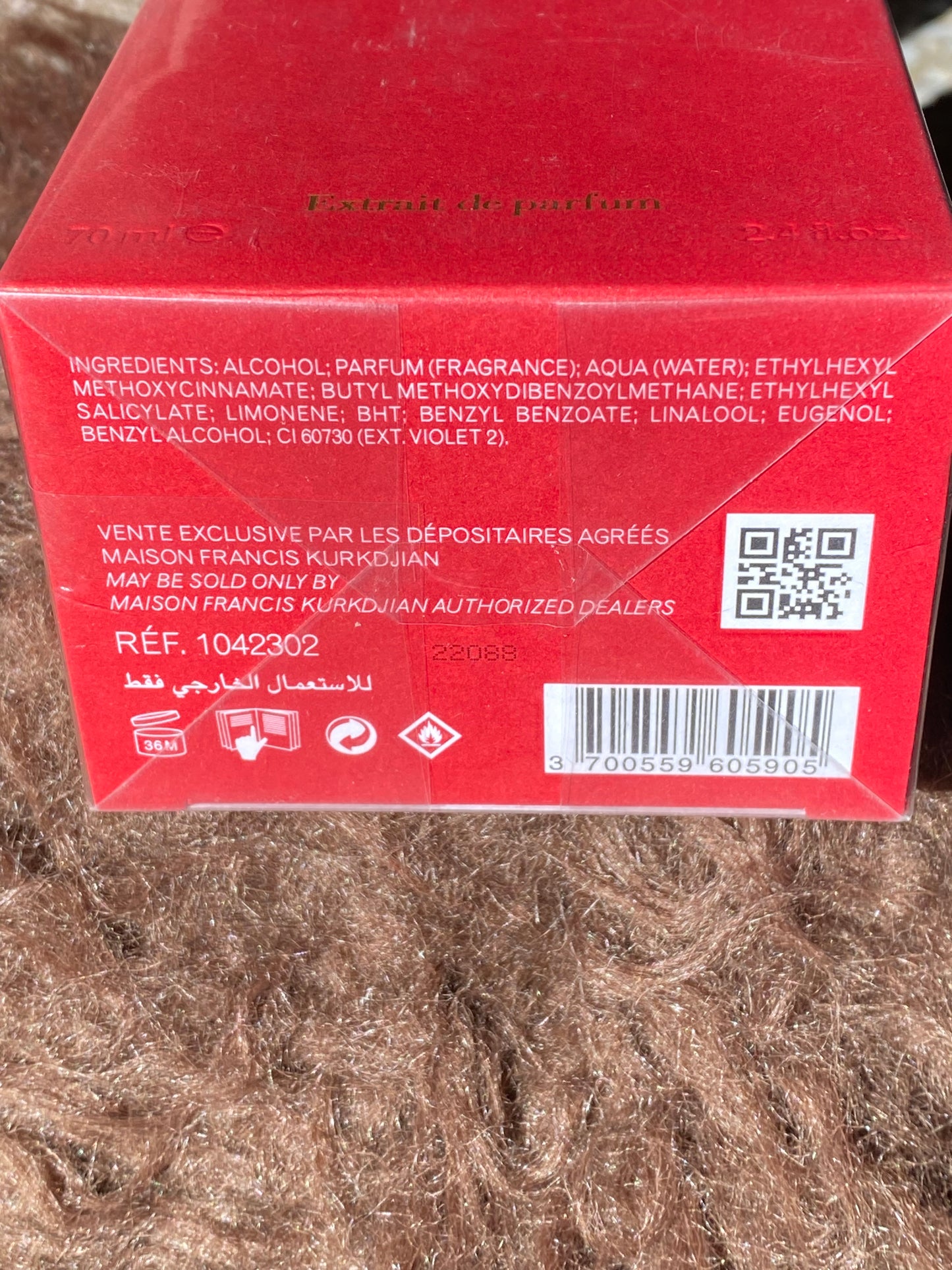 Mfk baccarat rouge 540 extrait