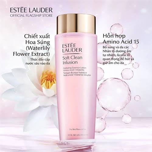 ESTEE LAUDER SOFT CLEAN INFUSION HYDRATING ESSENCE LOTION 400ml