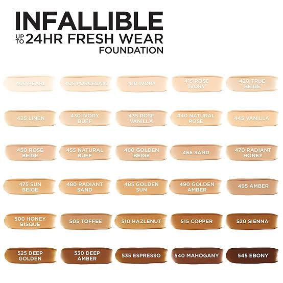 Loreal infalllible foundation