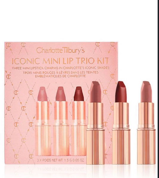 Charlotte Tilbury's ICONIC MINI LIP TRIO KIT PRE BOOK