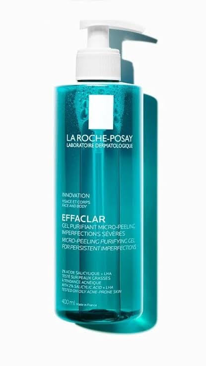 LA ROCHE POSAY EFFACLAR
GEL PURIFIANT MICRO-PEELING
IMPERFECTIONS SÉVÈRES
MICRO-PEELING PURIFYINGCE
FOR PERSISTENT IMPERFECTONS