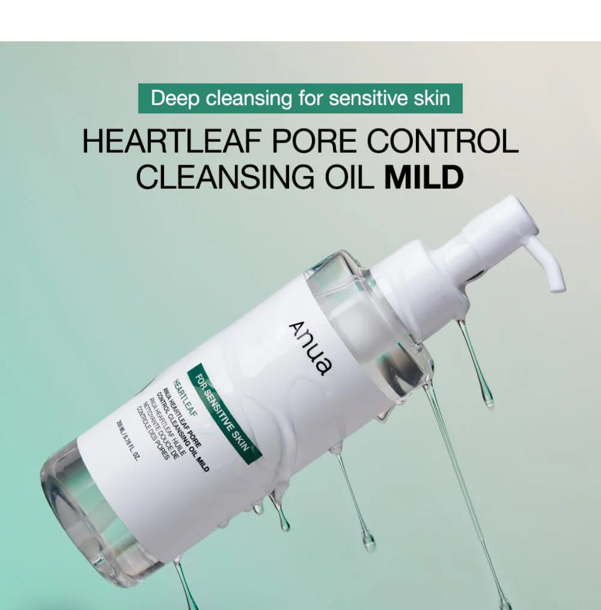 Anua Heartleaf Pore Control Cleansing Oil Mild - Sensitive Skin