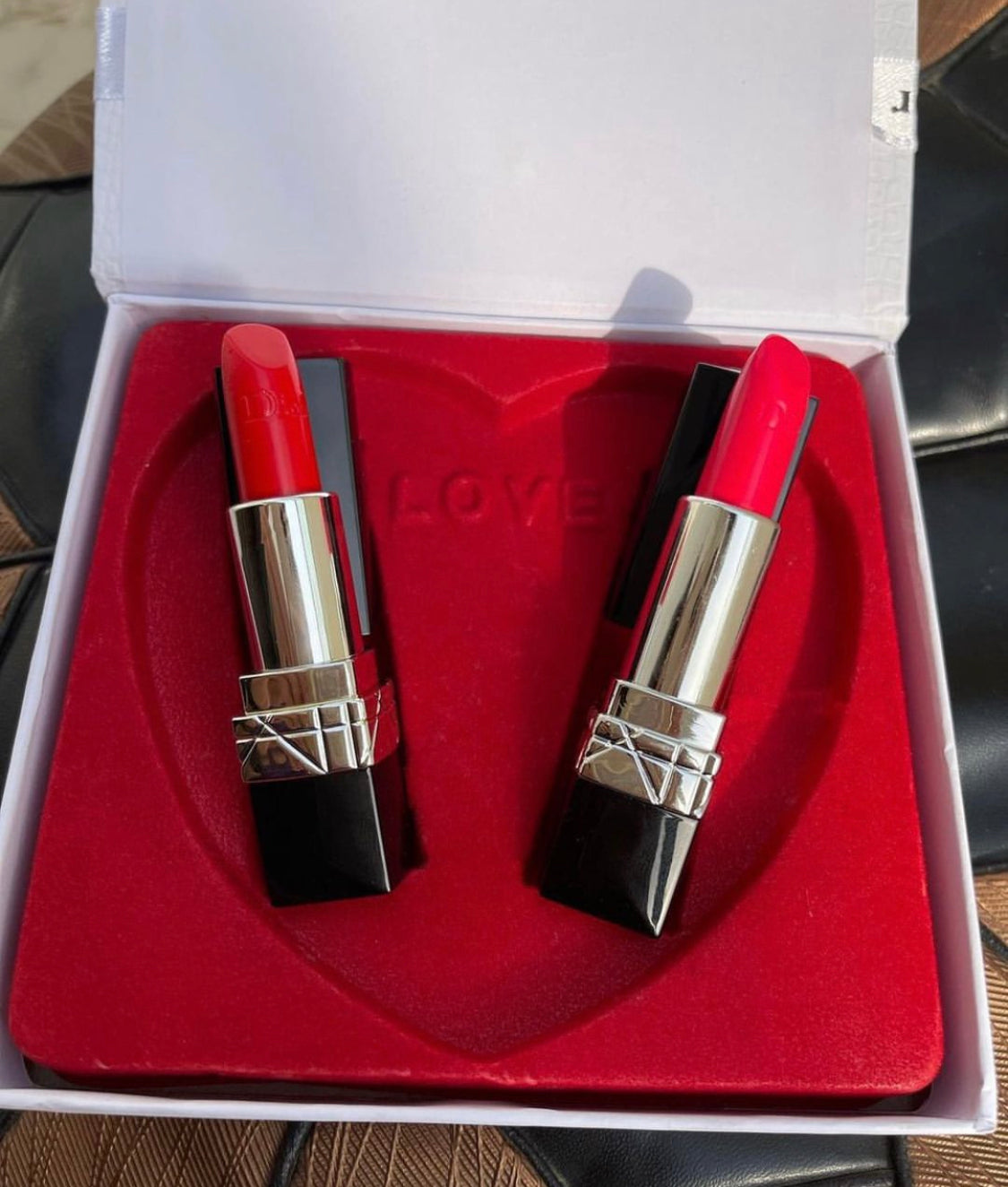 Dior rouge lipstick gift set